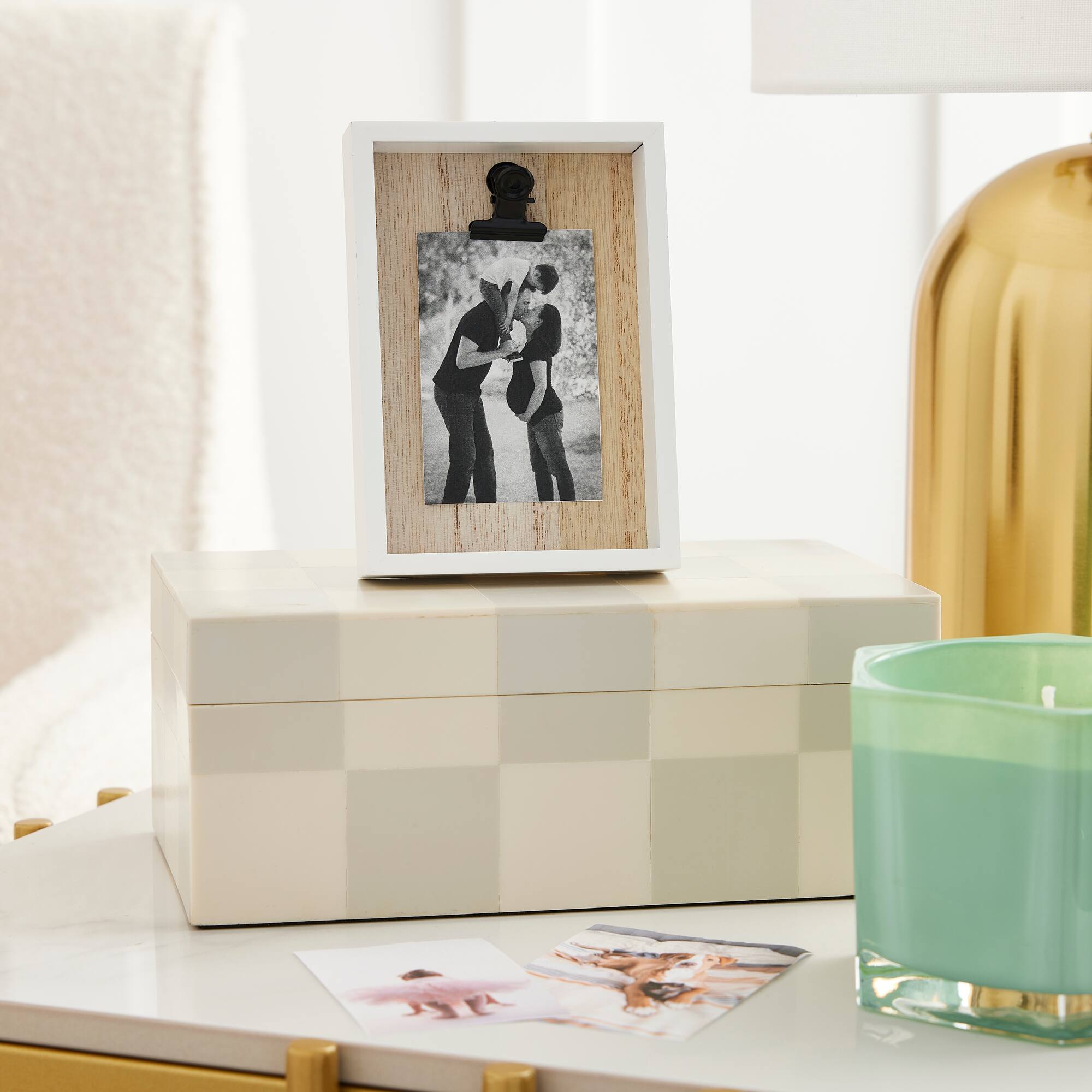 White Deep Mini Frame Box with Clip by Studio Décor®